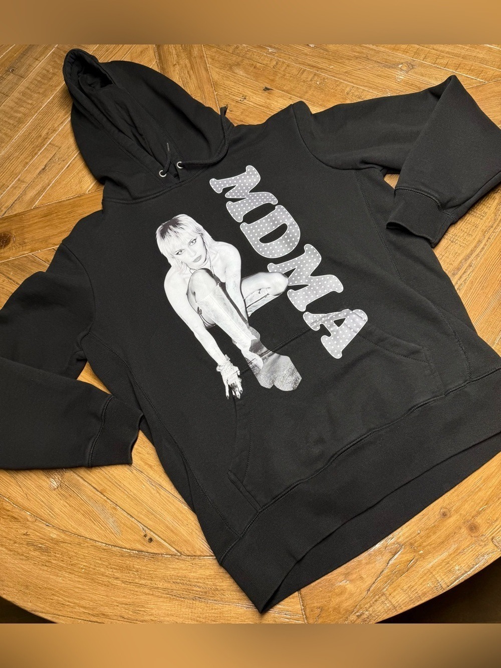 Miley Cyrus Graphic Bastard Brand Heavyweight Hoodie L /edgy/ Streetwear / skate